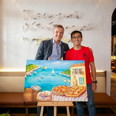 photo with artwork during mediterranean luxe event